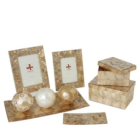 Portafotos en nácar beige(10x15cm))