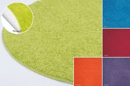 Alfombra redonda naranja(80dcm)