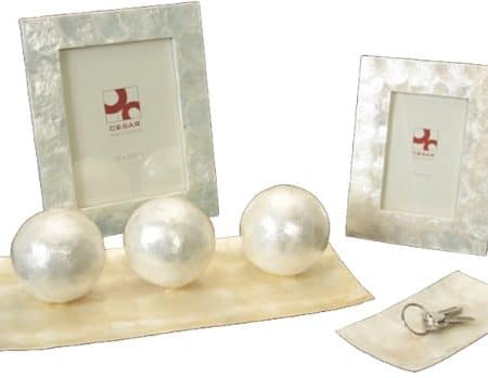 Portafotos nácar blanco (13x18cm)