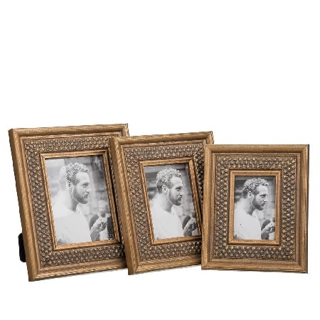 Portafotos resina oro envejcido(13x18cm)