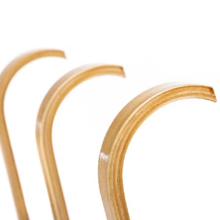 Percha pared madera natural clásica(60x24x26cm)