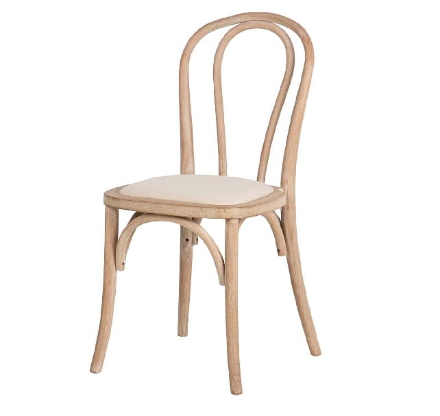 Set 2 Sillas Madera Olmo y Ratán Inés, Provenzal (43x44x89cm)
