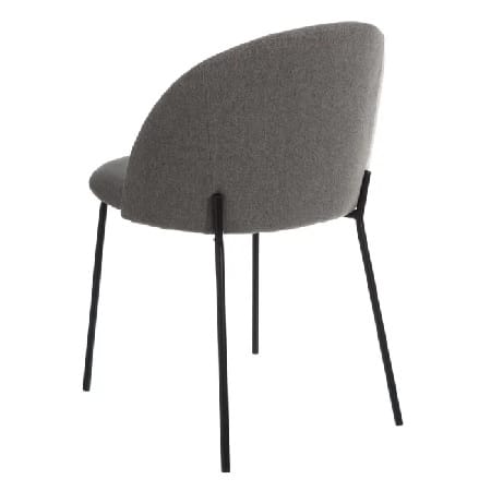 Set 2 Sillas Microfibra Gris Metal Albany Vintage (50x54x78cm)