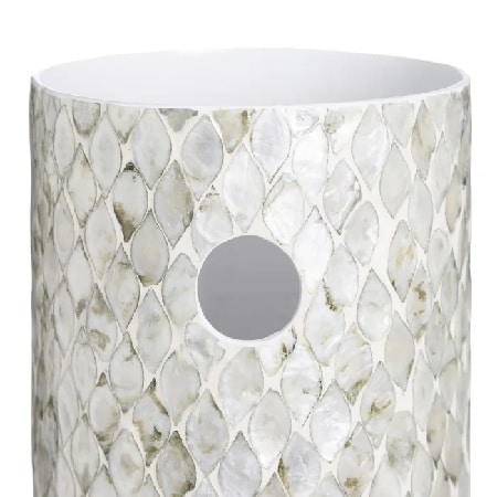 Paragüero nácar blanco(20dx57cm)