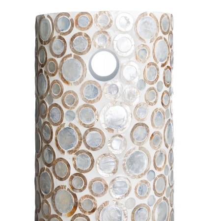 Paragüero crema círculos beiges(20dx57cm)