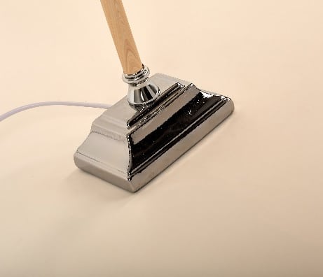 Lámpara natural-plata (23x14x45cm)