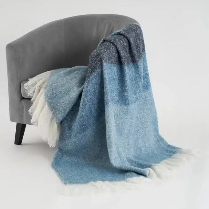 Plaid cuadros azules(170x130cm)