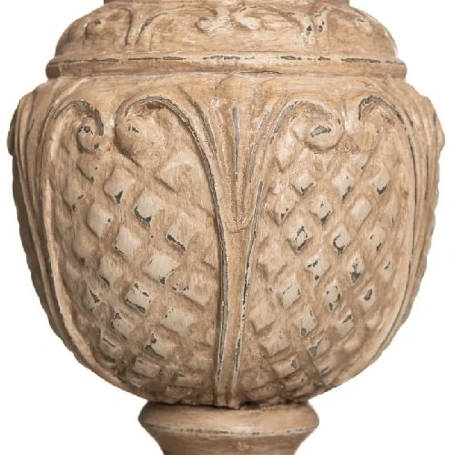 Lámpara Mesa Piña Decapada Eloise, shabby chic (35x45x64 cm)