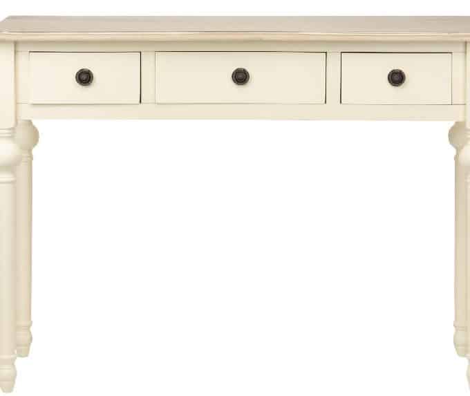 Consola Paulonia Crema-Natural Amélie, Provenzal(110x40x80 cm)