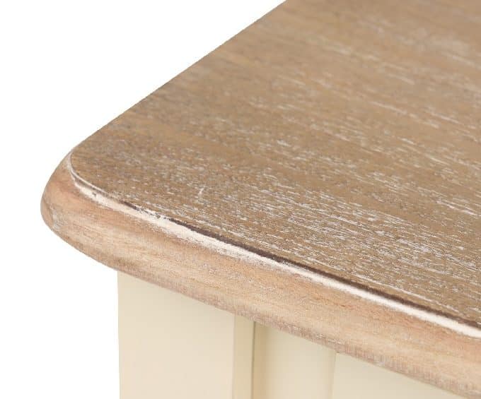 Consola Paulonia Crema-Natural Amélie, Provenzal(110x40x80 cm)