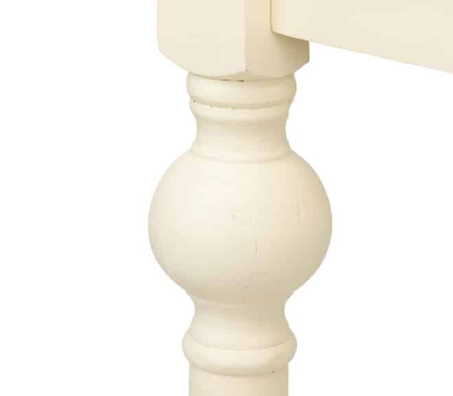 Consola Paulonia Crema-Natural Amélie, Provenzal(110x40x80 cm)