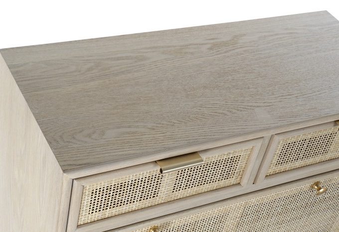 Zapatero Madera Paulonia y Ratán Erika (70x32x120 cm)