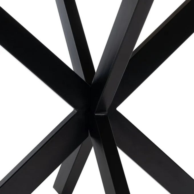 Mesa Comedor Mango Patas Cruzadas Columbus, Industrial(130dx77