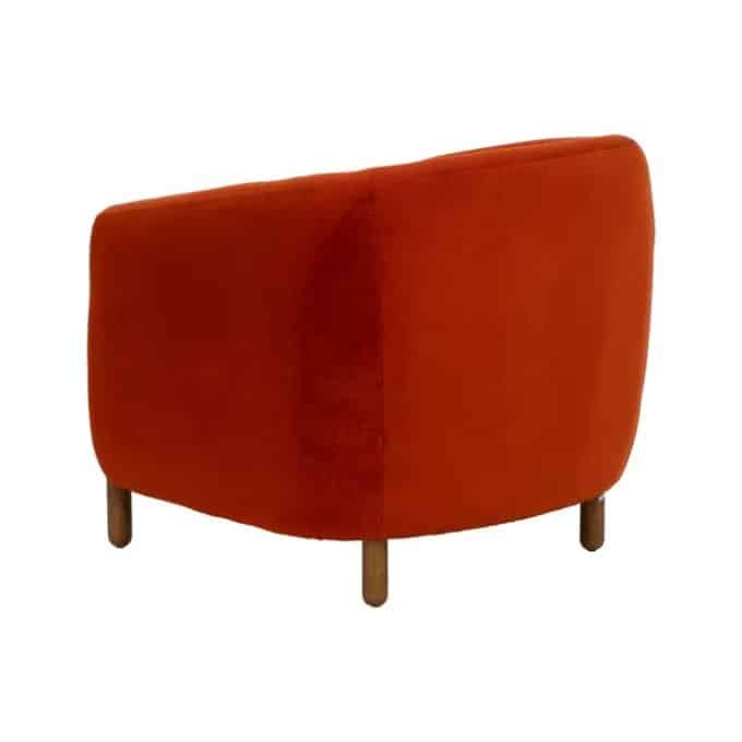 Sillón Tapizado Naranja Oslo, Nórdico (87x80x81cm)