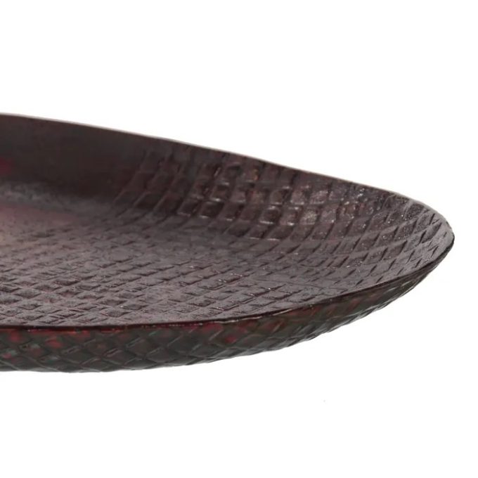 Centro Ovalado Hierro Oro Viejo Egeo ( 41x22x2cm)