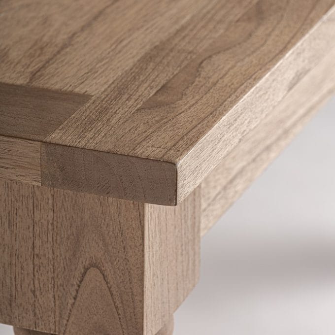 Mesa Comedor Rectangular Mindi Natural Luka, Nórdica (180x90x76 cm)