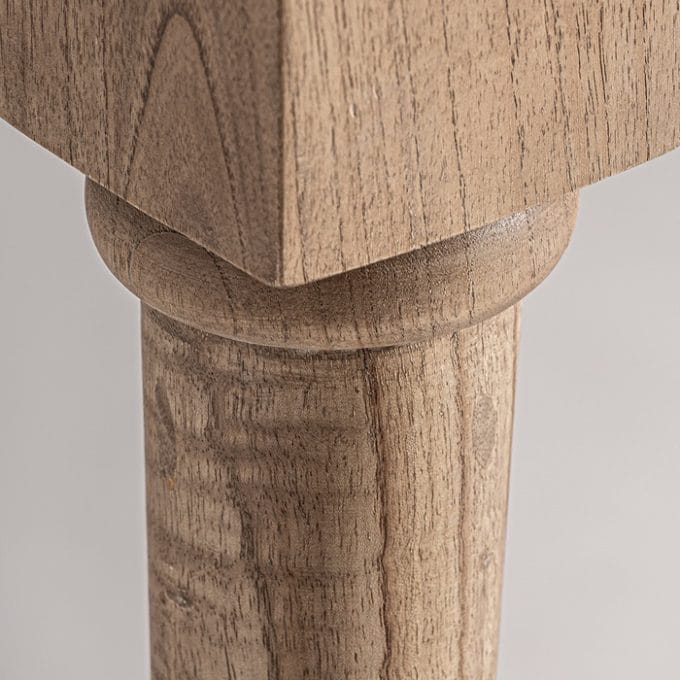 Mesa Comedor Rectangular Mindi Natural Luka, Nórdica (180x90x76 cm)