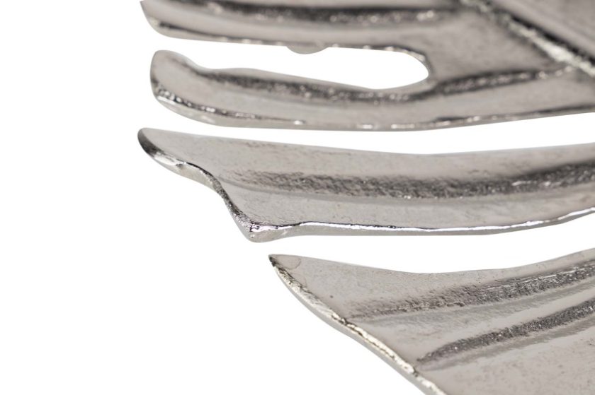 centro aluminio plata hoja calada 36 cm