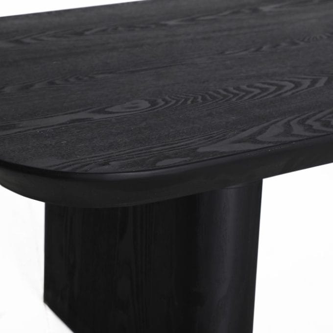 Mesa de Centro Madera Abeto Negra Zwart, Contemporánea (120x60x40 cm )