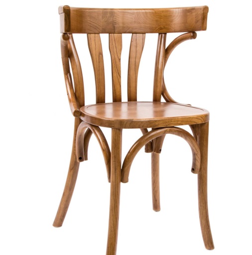 silla madera de olmo natural de estilo vintage