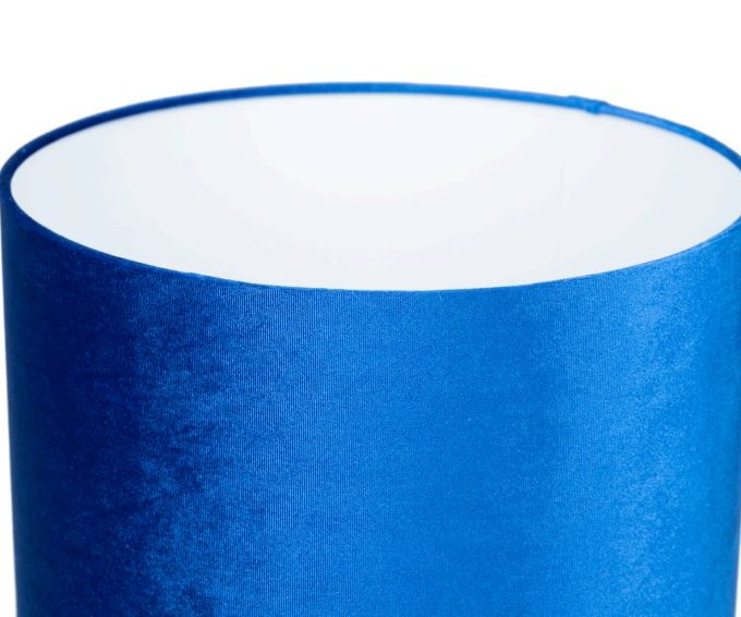 Lámpara Mesa Cristal Morada Azul Ágata, Art Decó (33dx50 cm)