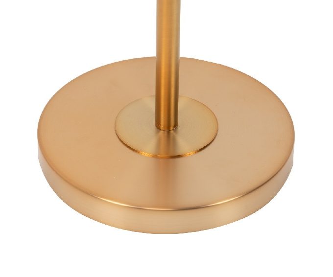 Lámpara Suelo Dorada Morada Azul Ágata, Art Decó (46dx174 cm)