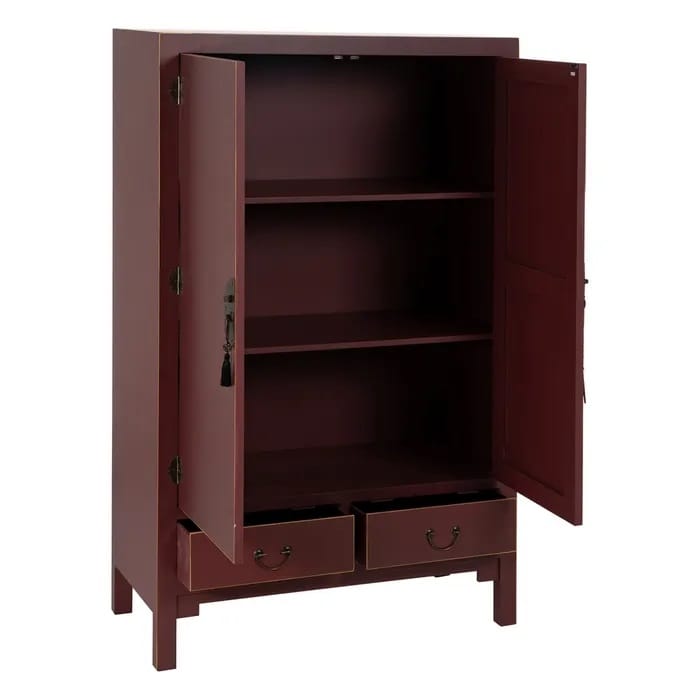 Armario Oriental Rojo Tokio (100x45x160cm) - Imagen 3