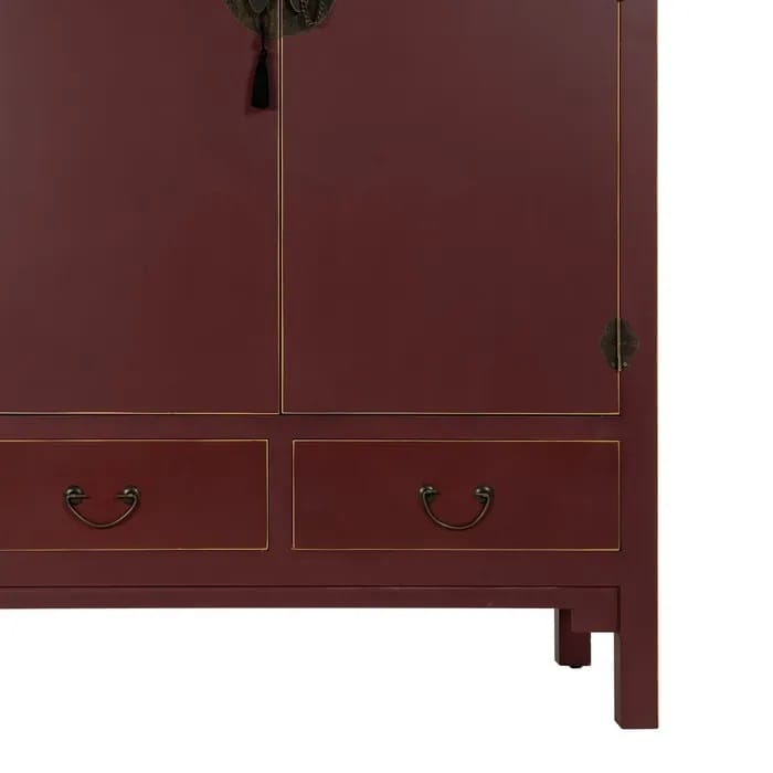 Armario Oriental Rojo Tokio (100x45x160cm) - Imagen 5