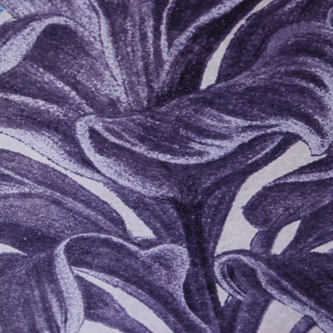 Cuadro Ramas de Palmera Azul y Morado (83x5x122 cm)