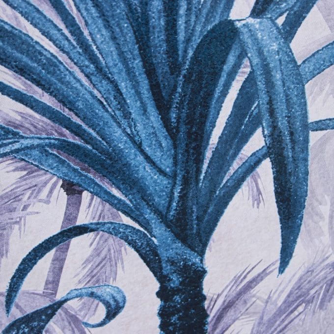 Cuadro Ramas de Palmera Azul y Morado (83x5x122 cm)