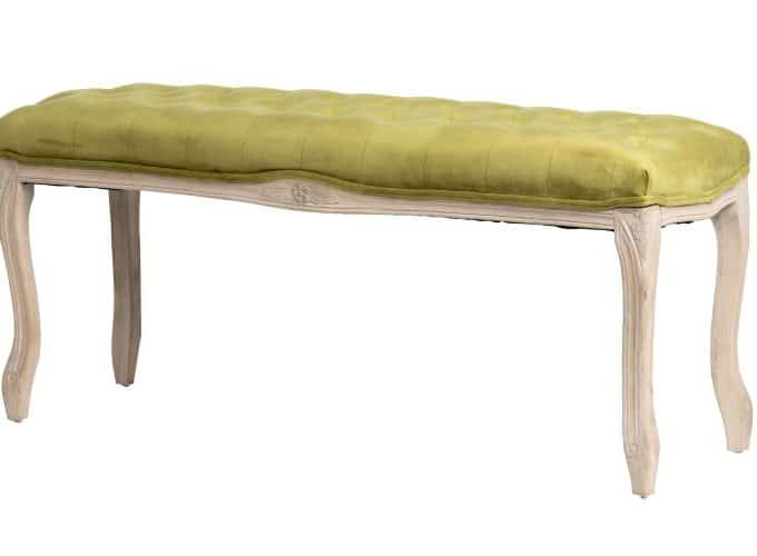 bamqueta madera clásica terciopelo capitone verde