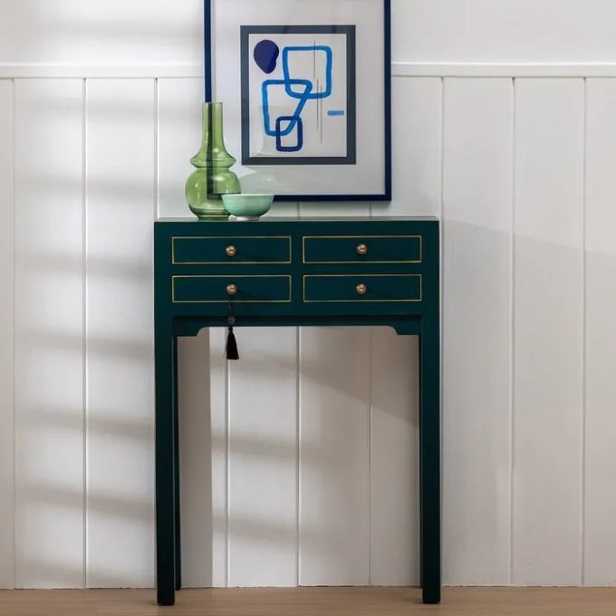 Consola Oriental Azul Tokio (85x26x85 cm)