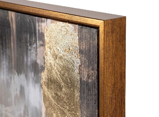 Cuadro Nenúfares Blanco y Dorados ( 120x4x80 cm)