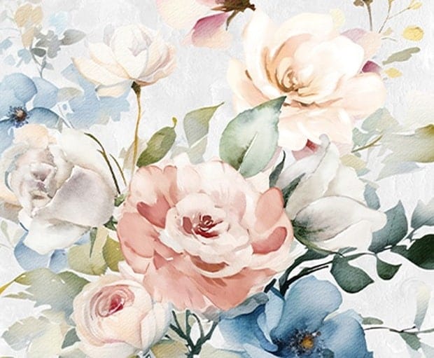 Óleo Ramo Flores Multicolor Técnica Mixta (70x3x100 cm) - Imagen 5
