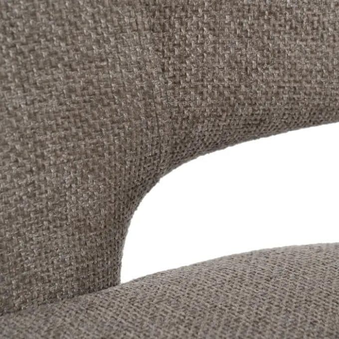 Set 2 Sillas Tapizadas en Tejido Taupe Vancuver (57x56x81cm)