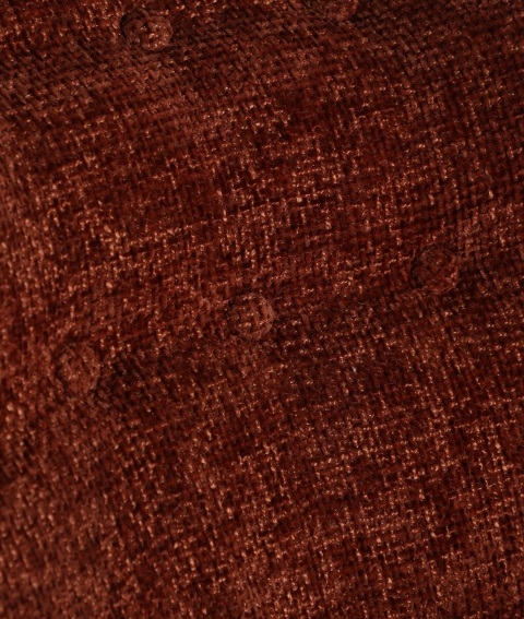 Sillón Orejero Chenilla Terracota Mosa, Contemporáneo (82x85x86 cm)