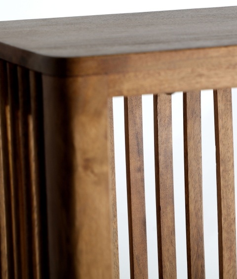 Armario Madera de Mango Listones Óder , Contemporáneo ( 108x36x130cm)