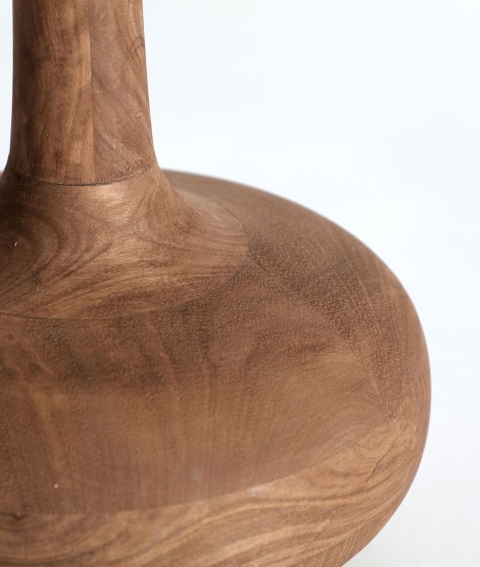 Lámpara Mesa en Madera de Mango Natural Cuanza, Étnica (40dx73 cm)