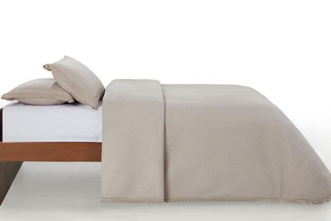 Colcha Bouti Beige Velo (250x270 cm)