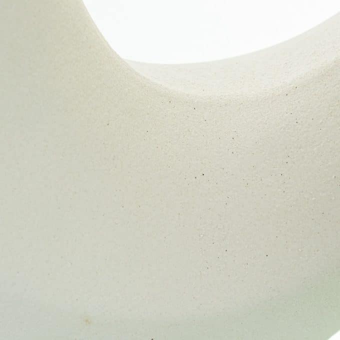 Jarrón Cerámica Blanco Envejecido Crètaro, Rústico ( 20x8x26 cm)