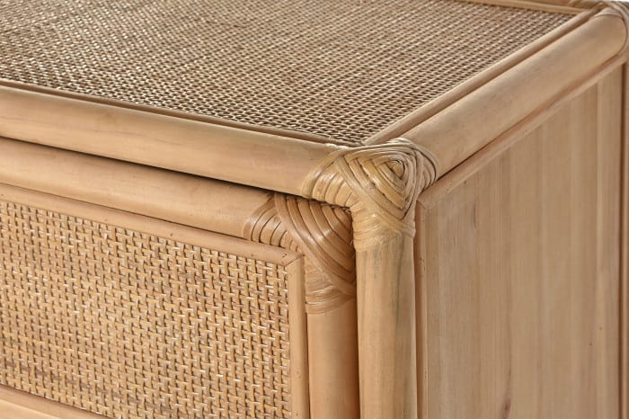 Aparador en Madera Abeto Ratán, Manaus (100x40x100cm) - Imagen 7