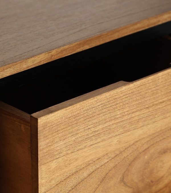 Aparador en Madera de Mindi Bicolor Volga, Nórdico (170x40x75 cm)