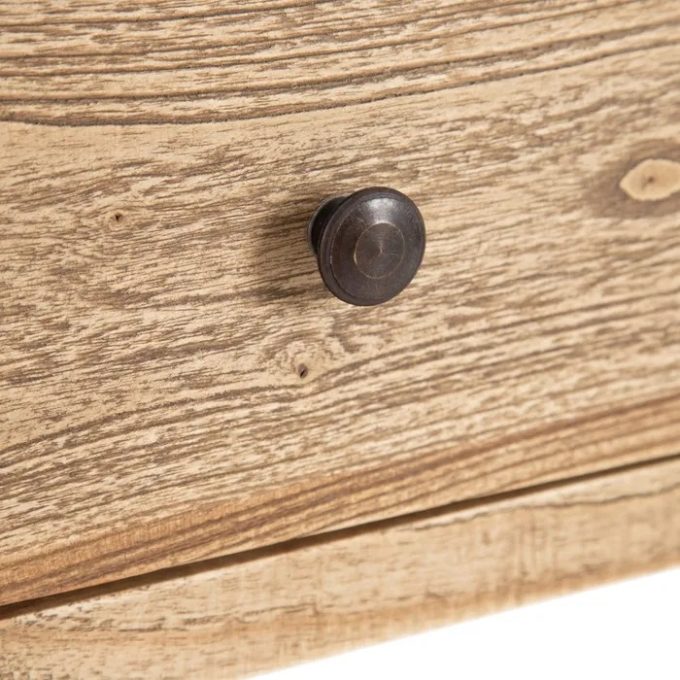 Consola en Madera Mindi Dos Cajones Mindi Elba, Nórdica (100x35x85 cm)