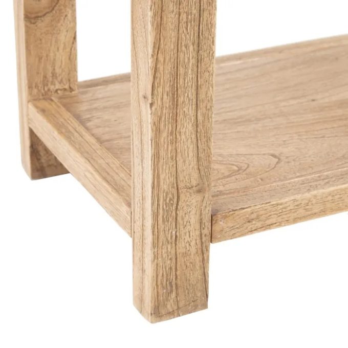 Consola en Madera Mindi Dos Cajones Mindi Elba, Nórdica (100x35x85 cm)