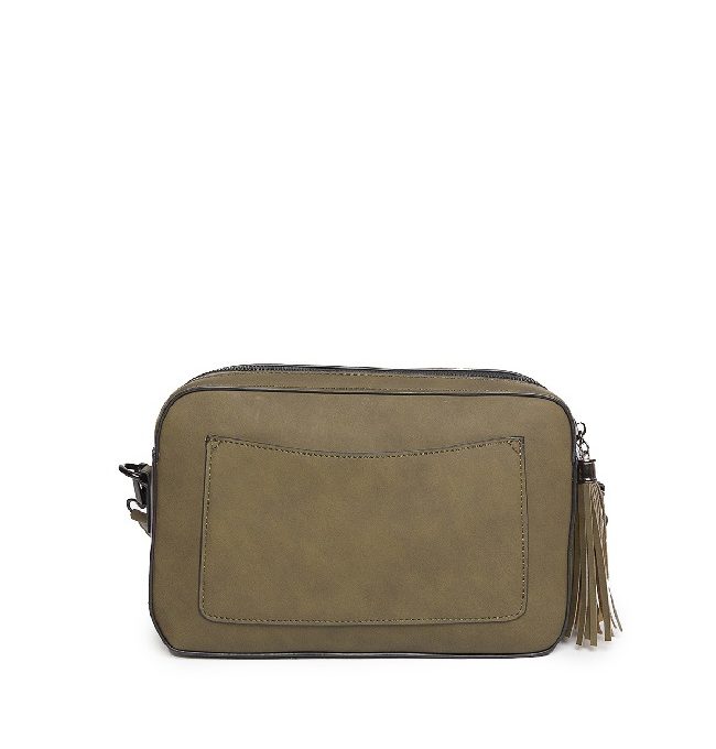 Bolso Acolchado Verde Correa (25x17x8 cm)