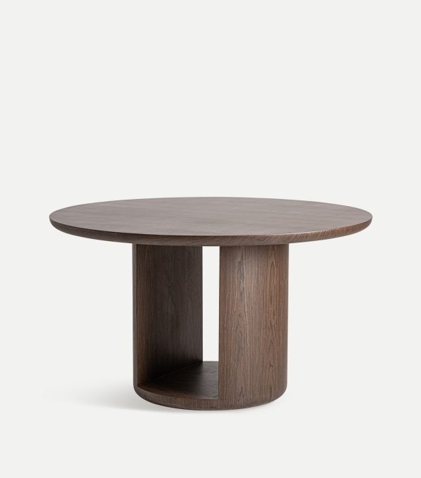 Mesa de Comedor Redonda Madera DM Kochi, Contemporánea (132 dx76 cm)