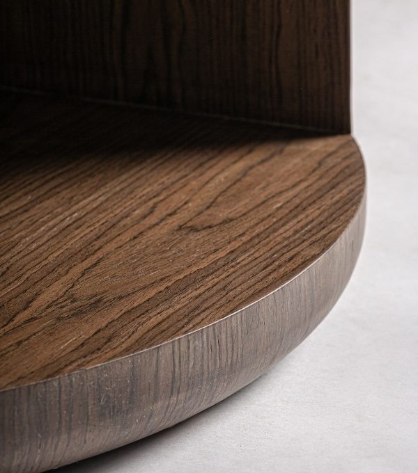 Mesa de Comedor Redonda Madera DM Kochi, Contemporánea (132 dx76 cm)