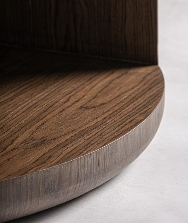 Mesa de Comedor Redonda Madera DM Kochi, Contemporánea (132 dx76 cm) - Imagen 3