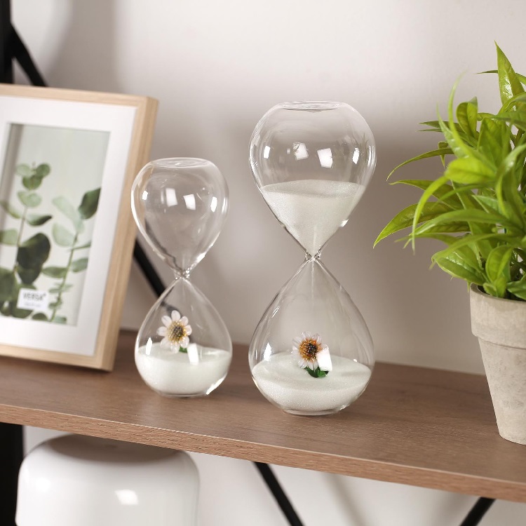 Reloj de Arena Flor Interior 30 Minutos (9dx20cm) - Imagen 2