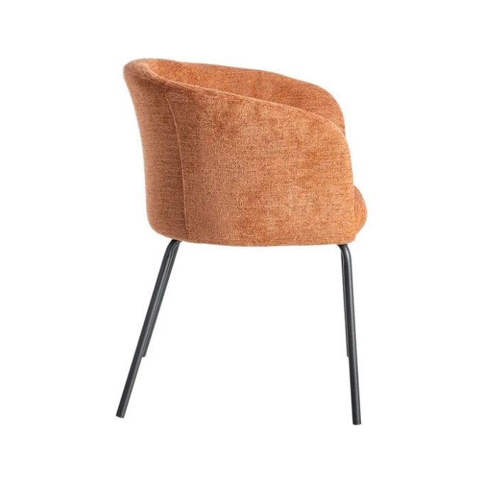 Set 2 Sillas Naranjas Chicago Dallas, Contemporáneas (60x55x79cm)